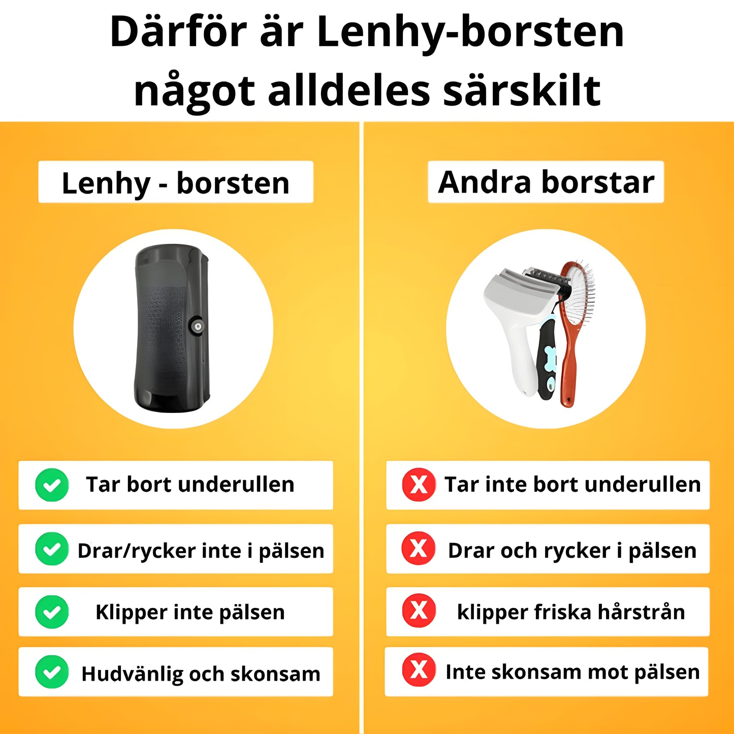 Lenhy™ - Hundborste